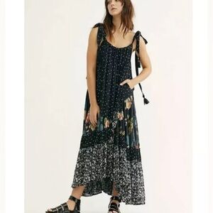 Free People floral maxi dress, size M